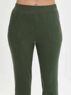 BASIC 7/8-leggingsit - tummanvihreä