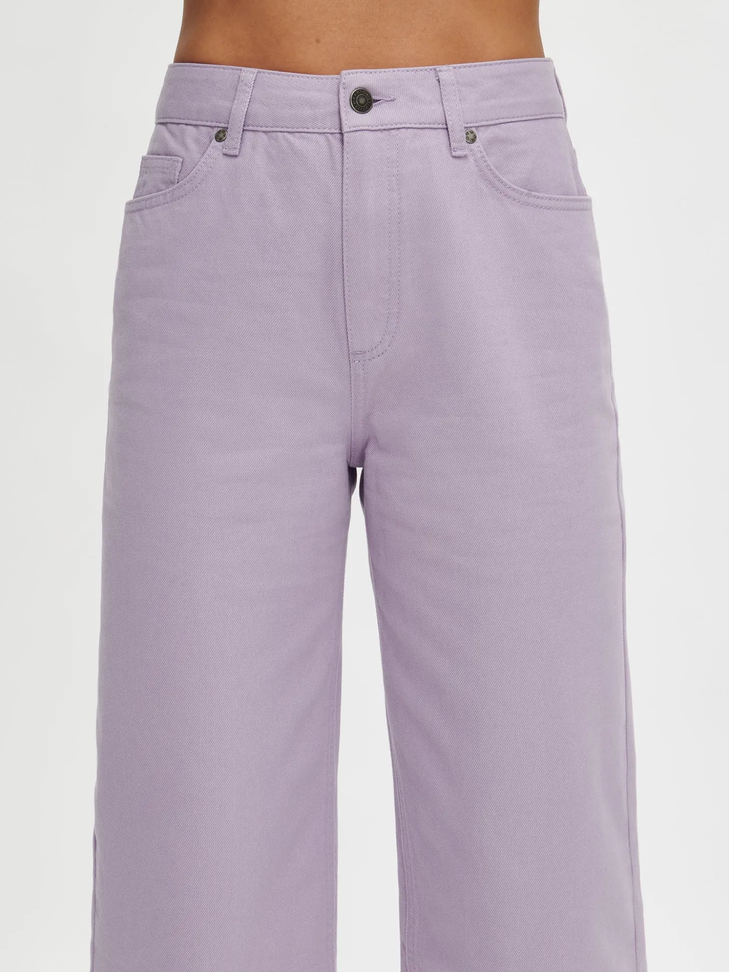 CROPPED LEVEE farkut - lila