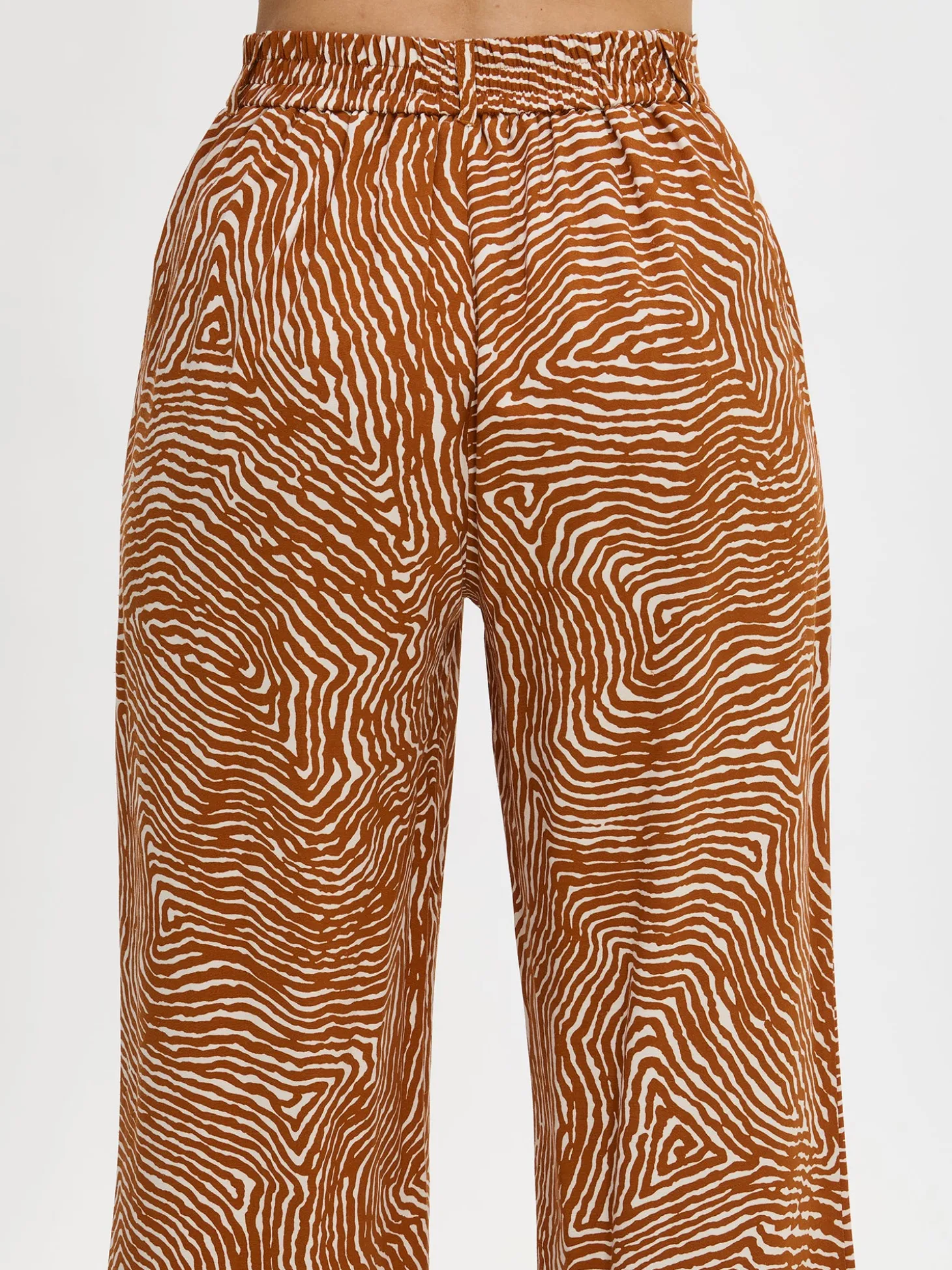 JÄLKI culottes-housut - ruskea