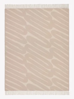 LASKOS torkkupeitto - beige-valkoinen