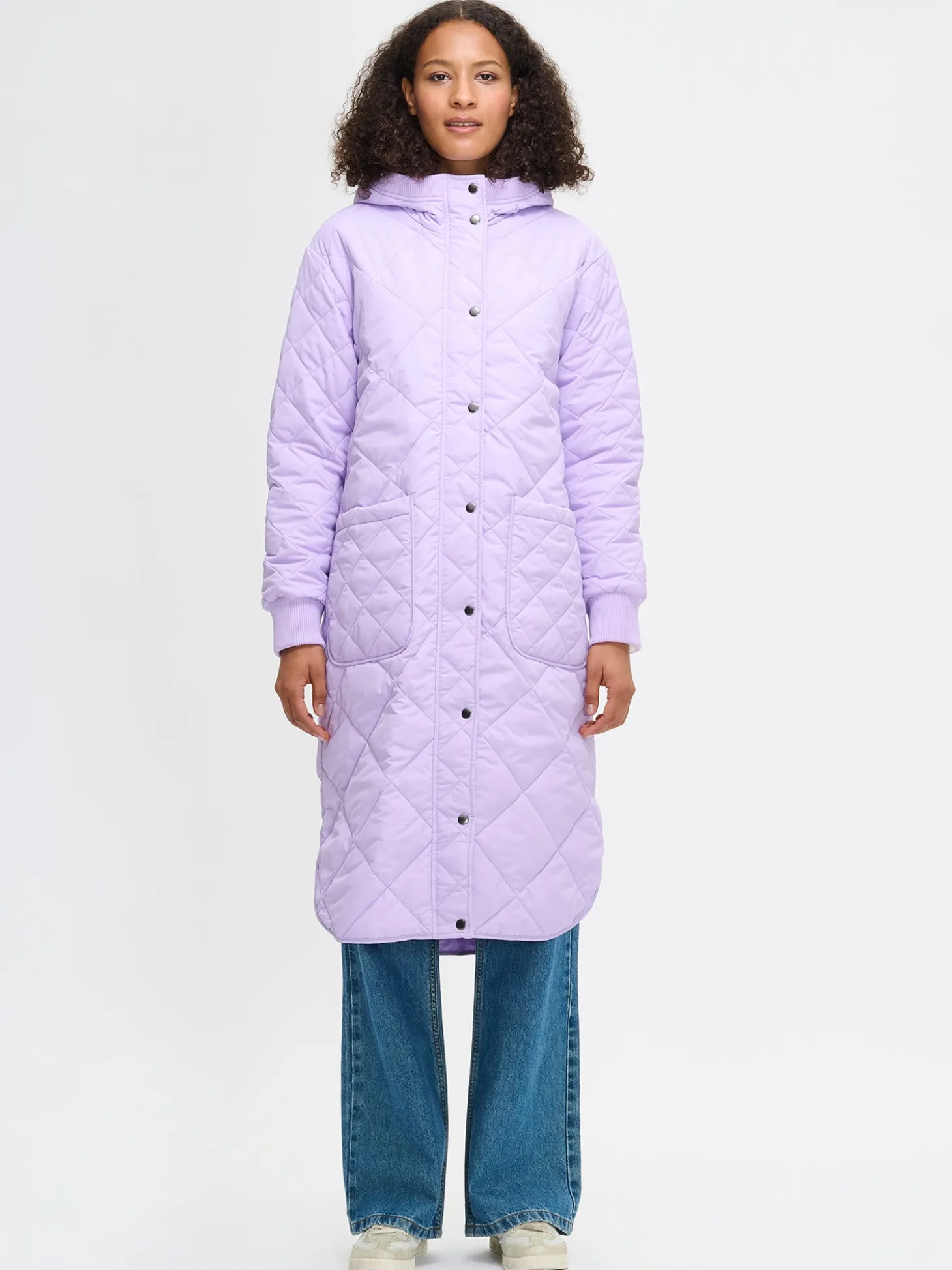 MAXI HOOD tikkitakki - lila