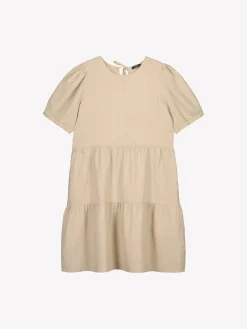 SARASTUS lyhyt pellavamekko - beige