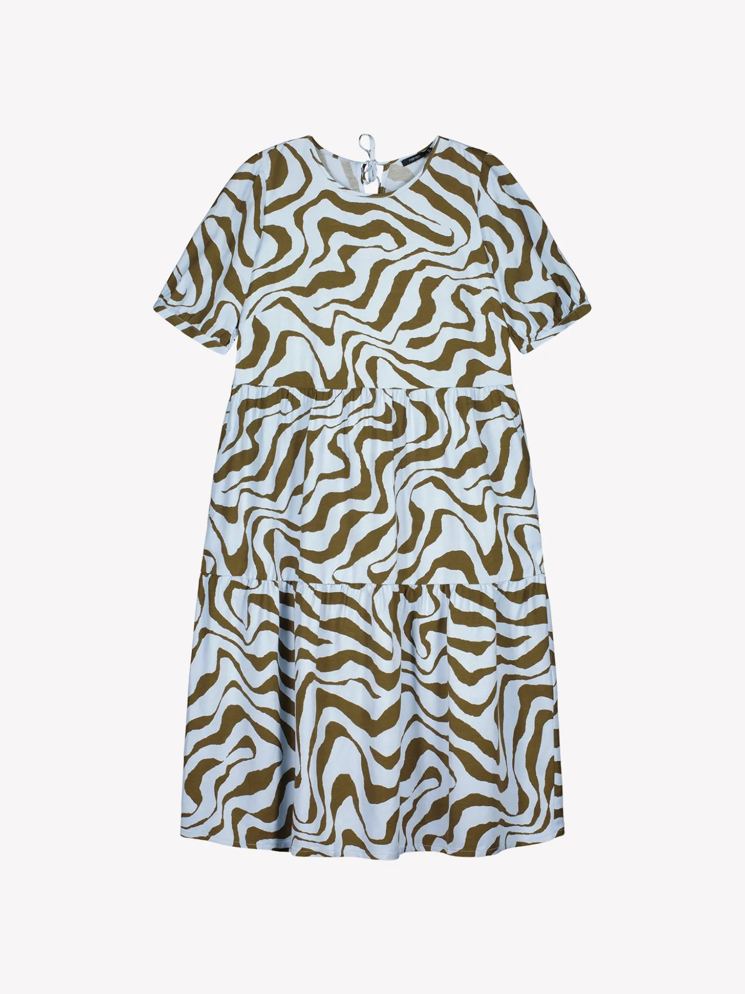 SAVANNA midi kangasmekko - vaaleansininen