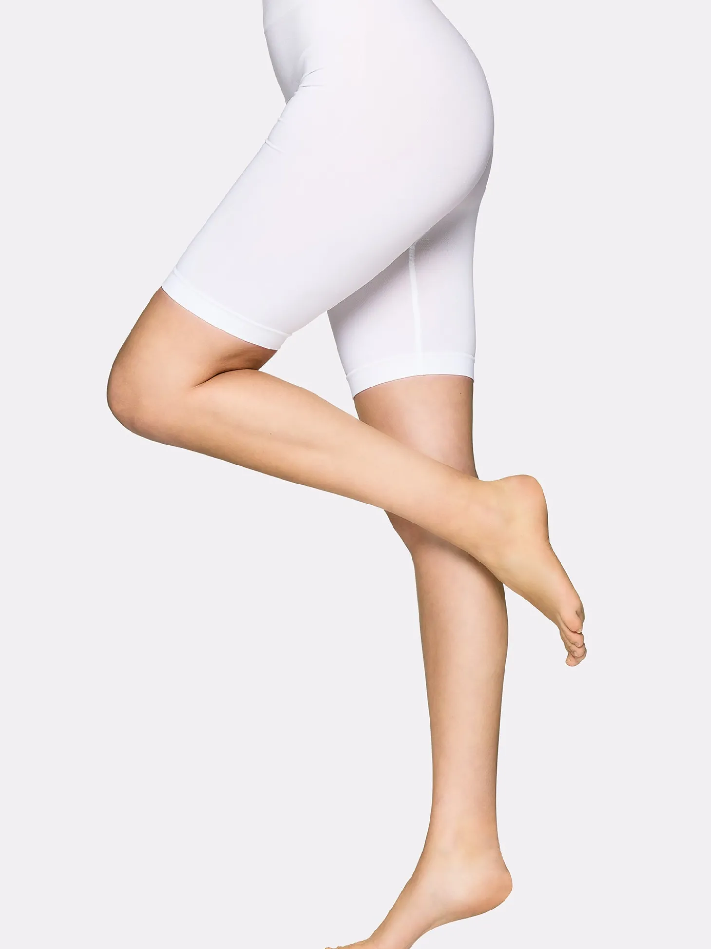 SEAMLESS SHORT leggingsit - valkoinen
