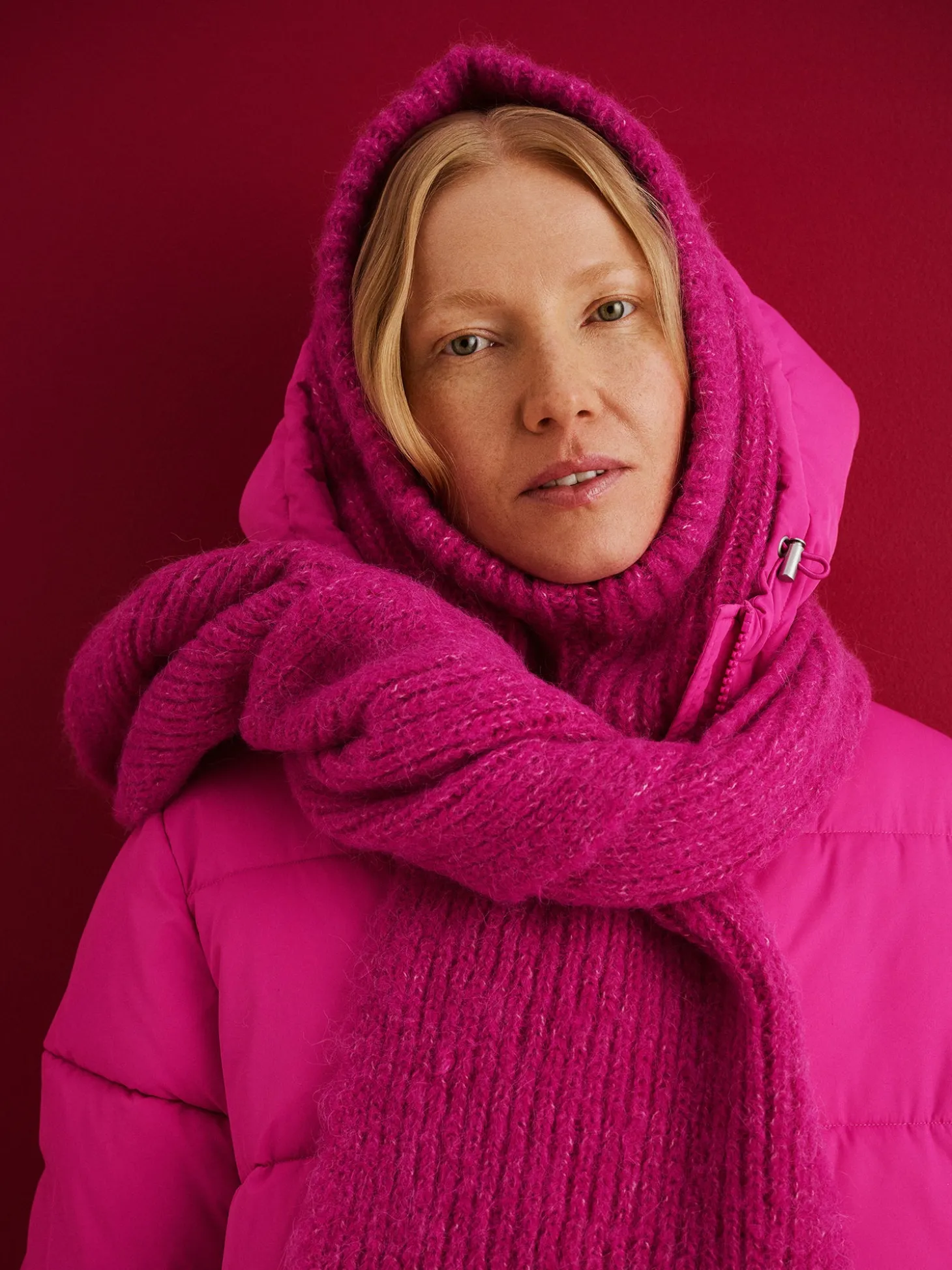 USVA neulehuppu - pinkki